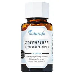 Naturafit Metabolism Bitter Substances + Koliinikapselit, 60 kpl