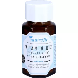 NATURAFIT B12-vitamiini 1000 μg aktivoidut kapselit, 90 kpl