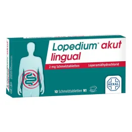 Lopedium acute lingual 2 mg suussa hajoavat tabletit, 10 kpl