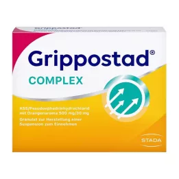 GRIPPOSTAD Monimutkainen ASS/Pseudoeph.500/30 mg Oranssi, 20 kpl