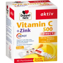 DOPPELHERZ C 500+ZINK DEPOT DIRECT Pellets, 40 kpl