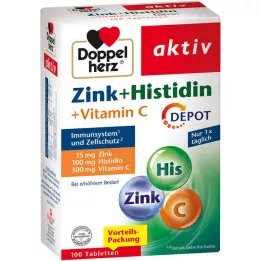 DOPPELHERZ zink+histidin depot -tabletit aktiivinen, 100 kpl