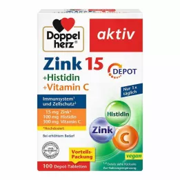 DOPPELHERZ Sinkki+Histidiini Depot -tabletit aktiiviset, 100 kpl