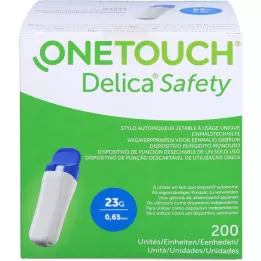 ONE TOUCH Delica Safety Single -Time -ohje 23 g, 200 kpl