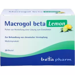 MACROGOL beta Lemon Plv.z.Her.e.Lsg.z.Ingest, 20 kpl
