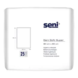 Seni® Soft Super -sängyn suojaaluskate 90x60 cm, 25 kpl