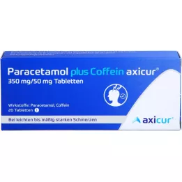 PARACETAMOL plus kofeiini axicur 350 mg/50 mg taulukko., 20 kpl