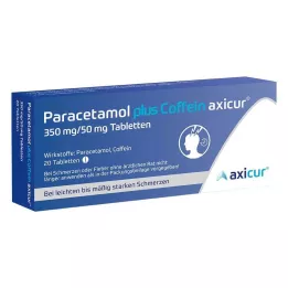 PARACETAMOL plus kofeiini axicur 350 mg/50 mg tab., 20 kpl