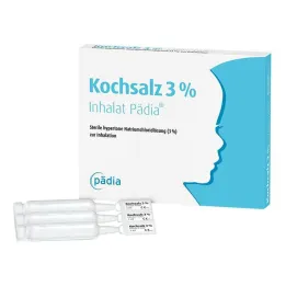 Ruokasuola 3% inhalaattori Pädia-ampullit, 20 kpl
