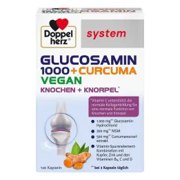 Doppelherz Glukosamiini 1000 + Curcuma vegan syst. kapselit, 120 kpl