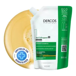 Vichy Dercos hilsettä estävä shampoo kuivalle päänahalle, 500 ml
