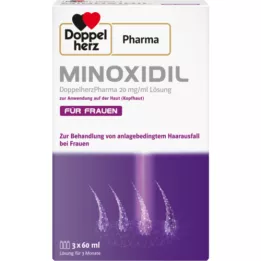 MINOXIDIL Doubleherzphar.20 mg/ml lsg.w.haut nainen, 3x60 ml