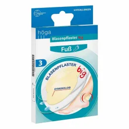 höga blister kipsijalka iso 9,6 x 6,6 cm, 3 kpl