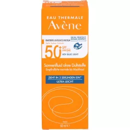 AVENE Sunfluid SPF 50+ ilman tuoksuja, 50 ml