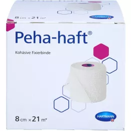 PEHA-HAFT kiinnitysside lateksiton 8 cmx21 m, 1 kpl