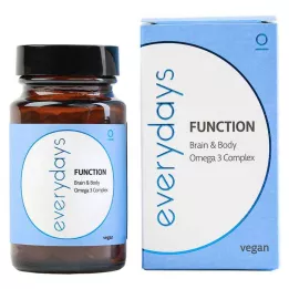 EVERDAYS Toiminto Aivot & Keho Omega-3 vegaani WKA, 60 kpl