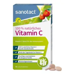 100 % Luonnollinen C-vitamiini sanotact pastillit, 30 kpl