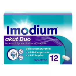 IMODIUM akut Duo 2 mg/125 mg tabletit, 12 kpl