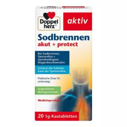 DOPPELHERZ Närästys akuutti+suojapurutabletit, 20 kpl