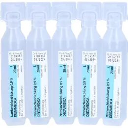 NATRIUMCHLORID-Liuos 0,9 % Deltamedica Luer Pl., 20X20 ml
