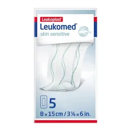 Leukomed® skin herkkä 8x15 cm, 5 kpl