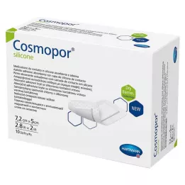 COSMOPOR silikoninen haavasidos 5x7,2 cm, 10 kpl