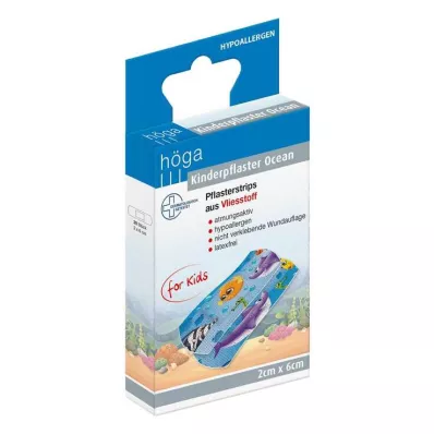 KINDERPFLASTER Ocean Fleece lapsille -nauhat 2x6 cm, 20 kpl