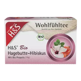 H&S luomu ruusunmarja-hibiscus-suodatinpussit, 20x3,0 g