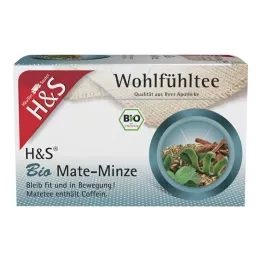 H&amp;S Organic Mate Mint -suodatinpussit, 20X1,8 g