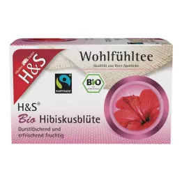 H&amp;S luomuhibiscus-kukkasuodatinpussit, 20X1,75 g