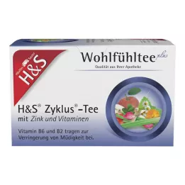 H&amp;S Cycle Tea sinkkiä ja vitamiineja sisältävä suodatinpussi, 20X1,5 g