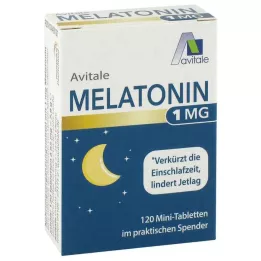MELATONIN 1 mg minitabletit annostelijassa, 120 kpl