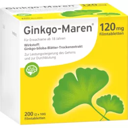 GINKGO-MAREN 120 mg kalvopäällystetyt tabletit, 200 kpl