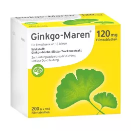 GINKGO-MAREN 120 mg kalvopäällysteiset tabletit, 200 kpl