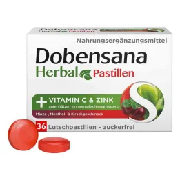 Dobensana Herbal Kirschgeschm.vit.c &amp; Sinkkipastiili.(36 kpl)
