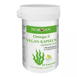 NORSAN Omega-3 vegaaniset kapselit, 80 kpl