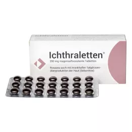 ICHTHRALETTEN 200 mg enterotabletit, 84 kpl