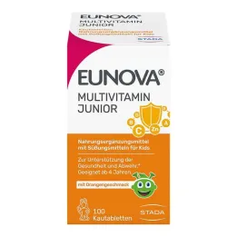 Eunova Junior appelsiinin makuiset purutabletit, 100 kpl