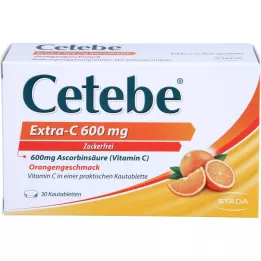CETEBE Extra-C 600 mg purutabletit, 30 kpl
