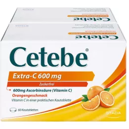 CETEBE Extra-C 600 mg purutabletit, 120 kpl