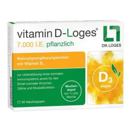 VITAMIN D-LOGES 7 000 IU yrttiviikoittainen varasto, 90 kpl