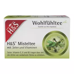 H&amp;S Seleeniä ja vitamiineja sisältävä mistelitee, suodatinpussit, 20X2 g