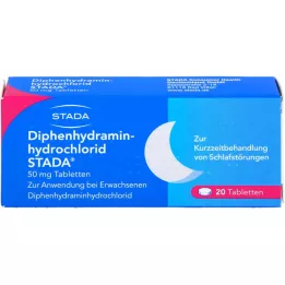 DIPHENHYDRAMINHYDROCHLORID STADA 50 mg tabletit, 20 kpl