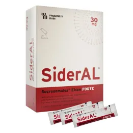 Sideral Iron Forte 30 mg sitrushedelmämateriaalirakeet, 30 kpl
