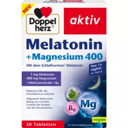 DOPPELHERZ melatoniini+magnesium 400 tablettia, 30 kpl
