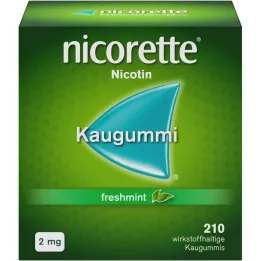 NICORETTE 2 mg fuksi Kaugummi, 210 kpl