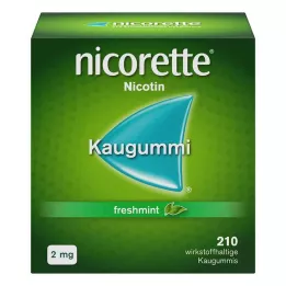 NICORETTE 2 mg tuoreminttupurukumia, 210 kpl