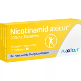 NICOTINAMID Axicur 200 mg -tabletit, 10 kpl