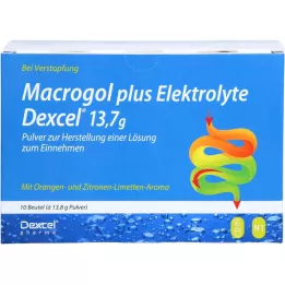 MACROGOL plus elektrolyytit Dexcel 13,7 g PLE, 10 kpl