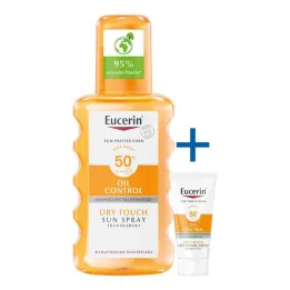 Eucerin Sun Oil Control Body läpinäkyvä Spray LSF 50 + , 200 ml
